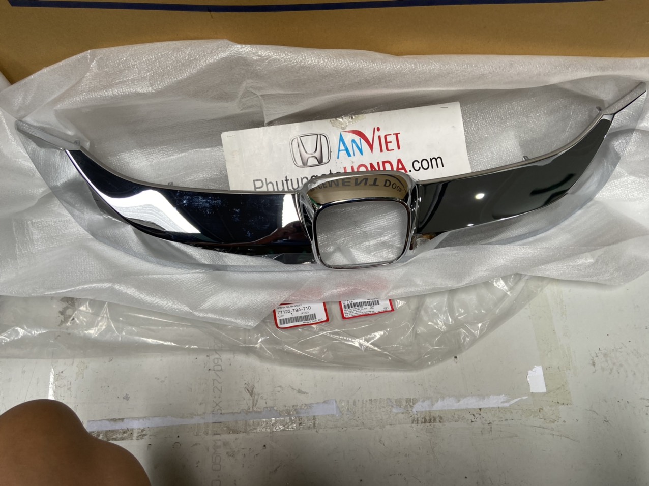 Ốp mạ mặt ca lăng xe Honda CITY 2014-2018